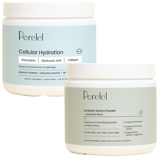[BRSRGHY3BUCR6FDK] Perelel Hydration & Greens Powder Bundle