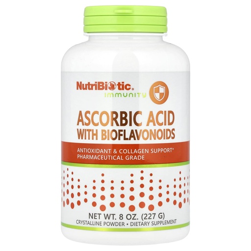 [BRSWIY36CV5WMELY] Nutribiotic Ascorbic Acid Powder with Bioflavonoids, 8 Ounce