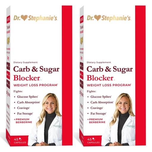 [BRSWYFTQC4BWAFY2] Dr. Stephanie's Mealtime Carb & Sugar Blocker - Reduce Digested Carbs & Sugars, Stimulant-Free (2 Pack)