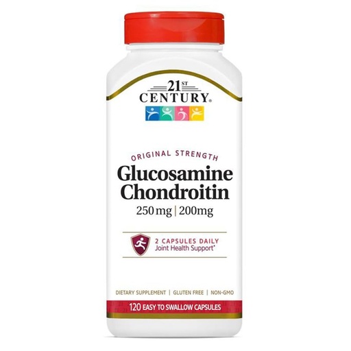 [BRSWIY37BQHGY3QV] 21st Century Glucosamine 250 mg and Chondroitin 200 mg Capsules, 120 Count