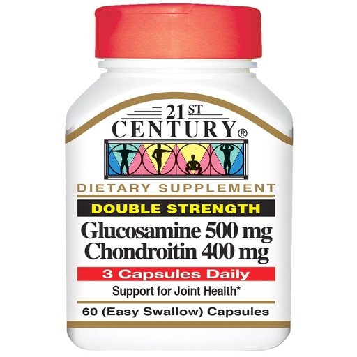[BRSWKGYZCAGRQADM] 21st Century Glucosamine 500Mg & Chondroitin 400Mg Capsules 60 Ct (4 Pack)
