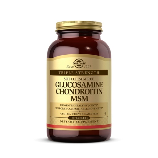 [BRSWIY3YAUOROYIZ] Solgar Triple Strength Glucosamine Chondroitin MSM Shellfish-Free Tablets