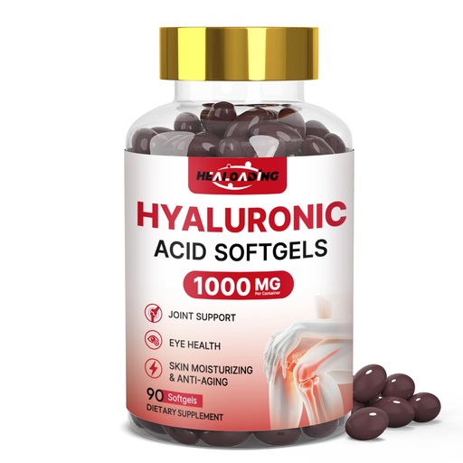 [BRSREZTROABBGCTA] Hyaluronic Acid Supplements 1000mg Softgels: Joint Supplements for Men Hyaluronic Acid for Skin & Joint Hydration Non-GMO and Gluten Free