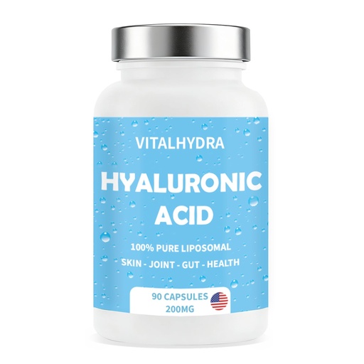 [BRSRGAD4O4PB4ALG] Hyaluronic Acid, Hyaluronic Acid Joint Supplements Capsules, Non-GMO and Gluten Free, 90 Capsules 200mg (1 PCS)