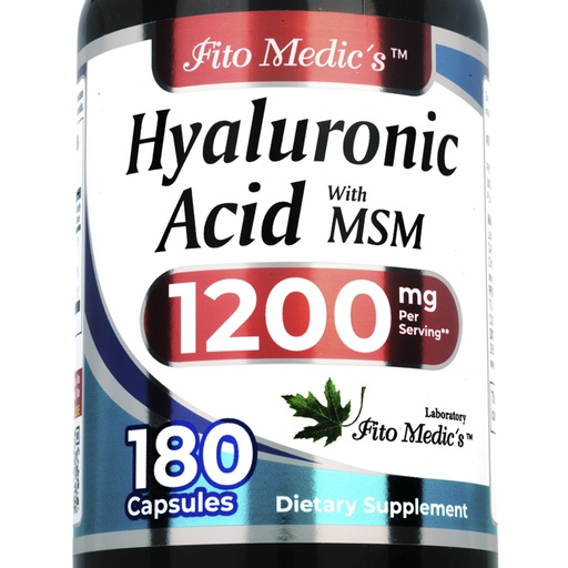 [BRSREHACBYBA4D3X] FITO MEDIC'S Lab | Hyaluronic Acid | Hyaluronic Acid Capsules | with MSM, 180 Capsules | Acido hialuronico |