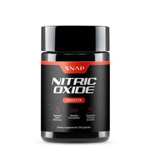 [BRSWGFIYO4JWKFIV] Snap Supplements Nitric Oxide Supplement with L-Arginine to Support Energy, Quick Recovery, Heart Health, Muscle Growth & Circulation, 60 Vegetarian Capsules (1 Month Supply)