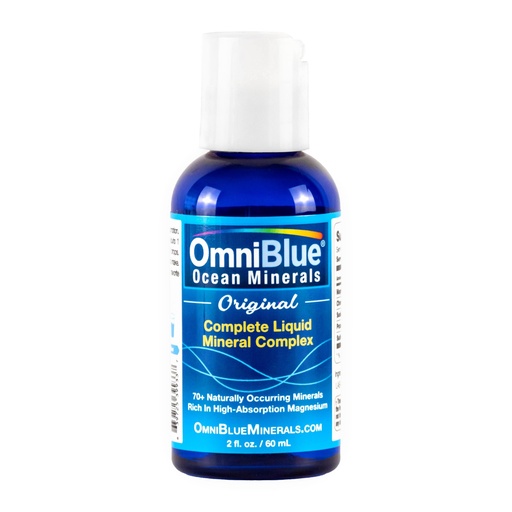 [BRSWIGQGDN6WIDTY] OmniBlue Ocean Minerals - 70+ Trace Minerals & Liquid Magnesium - Potassium, Chloride- Low Sodium - Natural Support for Sleep, Digestion, Regularity, Hydration & Electrolyte Balance (2 oz)