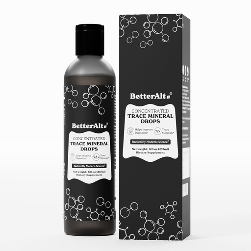 [BRSRABD4AAMWCAA4] Better Alt Concentrated Trace Mineral Drops |Contains 72+ Minerals| Lab-Tested for Purity | Aids Muscle Recovery and Boosts Energy | 2-Month Pack with 96 Servings