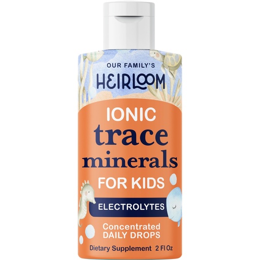 [BRSREGLYOUHGY3DV] Trace Minerals for Kids - Trace Mineral Drops, Concentrated Electrolytes with Ionic Magnesium for Hydration, Muscle Function, and Electrolyte Support - 2oz Unflavored Liquid