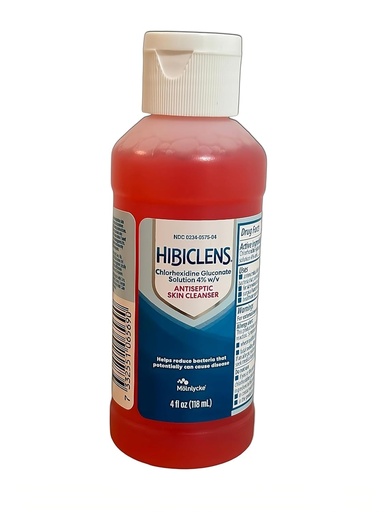 [BRSWKZQAOMBBK2QZ] Mölnlycke Hibiclens Antiseptic/Antimicrobial - 4 oz. Bottle, 1 Each