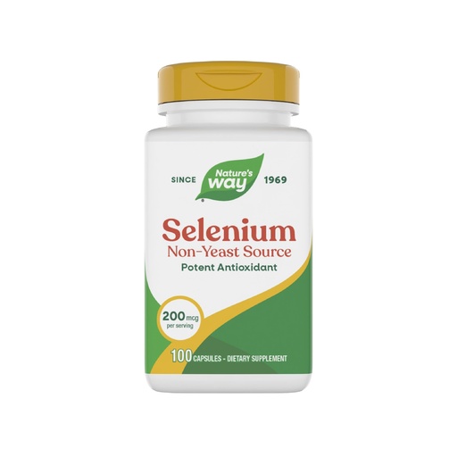 [BRSWIYQPO4JQEETG] Nature's Way Selenium, Non-Yeast Source, Potent Antioxidant, 100 Capsules (Packaging May Vary)