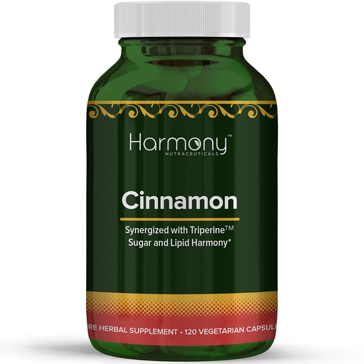 [BRSWG2Q6A5YBS2AV] Cinnamon - Superior Ceylon - Sugar & Lipid Harmony - Harmony Nutraceuticals Ayurvedic Medicine for Heart and Circulatory Health