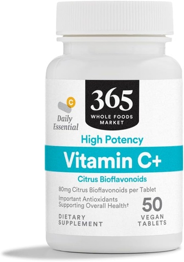 [BRSWGZQBOUNWEHL4] 365 by Whole Foods Market, Vitamin C Complex High Potency, 50 Tablets