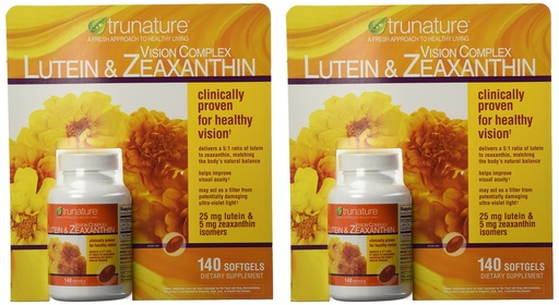 [BRSWGAQFBYBRSDIZ] TruNature Vision Complex with Lutein & Zeaxanthin - Great Value Pack of 2 (Total 280Ct Softgel Type) x#vswa
