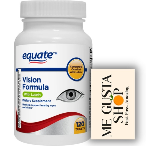 [BRSROYAZOUHB6YDZ] Equate Vision Formula with Lutein Tablets Dietary Supplement, 120 Count + me Gusta Sticker