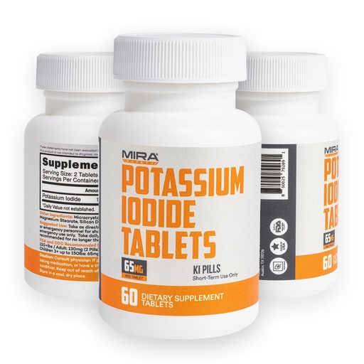 [BRSREFQTOF7GECLA] Potassium Iodide Tablets (60 Count) Emergency Radiation Pills
