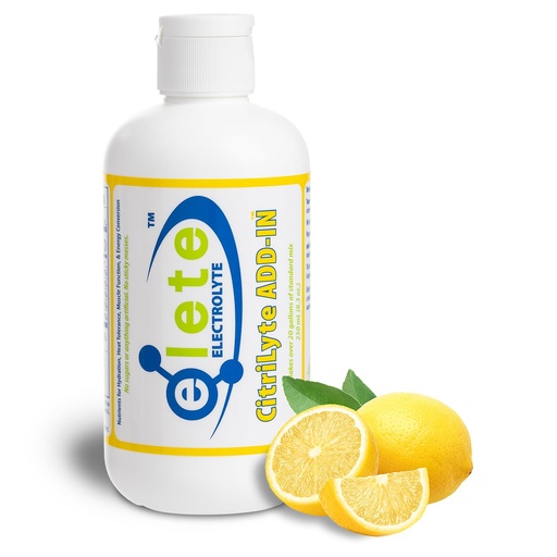 [BRSWIZQQAEDA4HLI] elete CitriLyte Electrolyte Add-in Hydration Drops | Sodium, Magnesium, Potassium | Slight Lemon Flavor, All Natural | Leg and Muscle Cramp Relief | Transform Any Drink into a Sports Drink, 8.3 oz