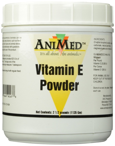 [BRSWIGYPO4FBQ3I3] AniMed Vitamin E Powder Supplement for Horses, 2.5-Pound