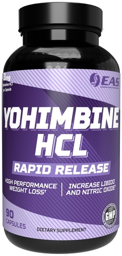 [BRSROHQEAB7BEDIU] EAS Yohimbine HCL | Improved Weight Loss & Athletic Performance | Rapid Release Technology | Gluten Free, Non GMO, Vegetarian Friendly | 90 Capsules