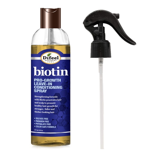 [BRSW2YANCR5QOGTJ] Difeel Pro-Growth Biotin Leave in Conditioning Treatment 6 oz. with Spray Cap & Dispensing Cap