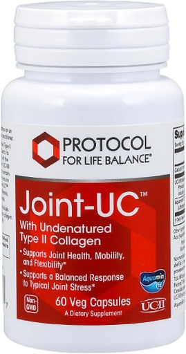 [BRSWIZQNBYPAYF36] PROTOCOL FOR LIFE MALANCE Joint- UC with Undenatured Type II Collagen - Calcium & 70 + Trace Minerals - Immun Supplement - Non-GMO & Dairy Free - 60 Veg Caps