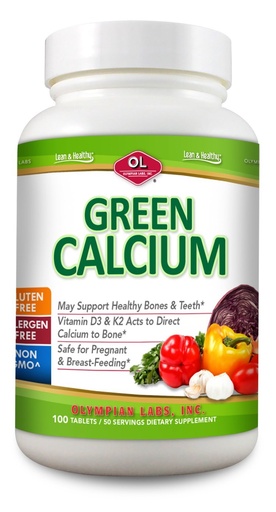 [BRSWIAQOCQAR6YLO] Olympian Labs Calcium Plus Magnesium, Formulated with Vitamin C, K2 & D3, 100 Tablets Supporting Healthy Bones & Teeth