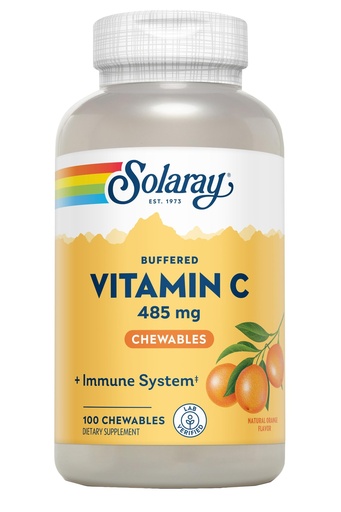 [BRSWICQQAR5R62LG] Solaray, Vitamin C Chewable 500Mg Orange, 100 Count