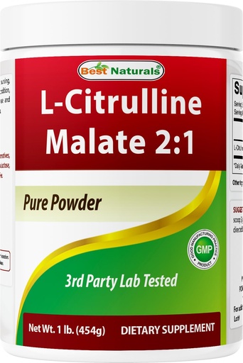 [BRSRAHYOBN7WGC3D] Best Naturals L-Citrulline Malate 2:1 Powder 1 Lb