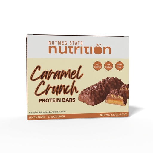 [BRSW2AILCMOQGHL7] FITWISE - High Protein Layer Bars, 15g Protein, Low Calorie, Low Fat, Low Cholesterol, Aspartame Free, Vegetarian Breakfast Snack Bar, 7 Servings Per Box (Caramel Crunch)