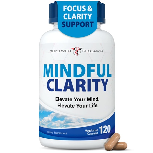 [BRSRGZTQCUFQOCLK] Brain Health Supplement for Focus, Memory & Mental Clarity – Nootropic Brain Support with Bacopa, Rhodiola, Ginkgo Biloba, Huperzine, DMAE & Vitamin B12 – Cognitive Support – Vegan, 120 Capsules