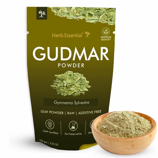 [BRSRMAT3AADW223H] Herb Essential Gudmar Leaf Powder 100g, Gymnema Sylvestre Ayurvedic Herb