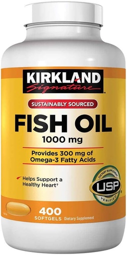 [BRSWIATZCMIA4AIV] Omega-3 Fish Oil Concentrate 1,000 Mg., 400 Softgels