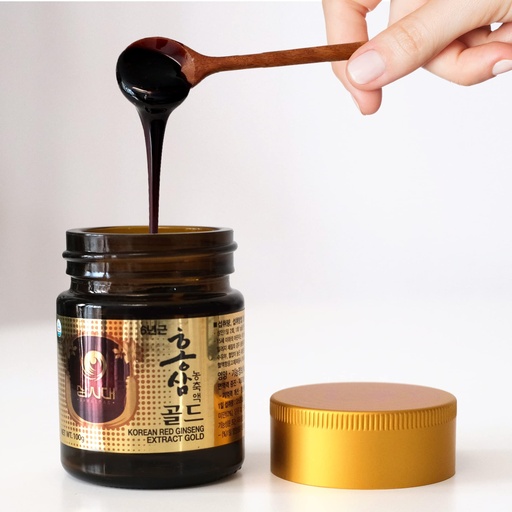 [BRSROZL5CB5GEDY4] SAMSIDAE Korean Red Ginseng Extract Gold 100g, Pure 100% Concentrate of 6 Years Old Korean Red Ginseng. Grown in Korea. Immune Support, Fatigure Recover, Stamina for Men and Women.