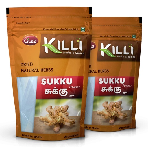 [BRSWGBIPBEFGCA3X] KILLI Dry Ginger | Sukku | Sonth | Chukku | Sonti | Onashunti Powder, 100g (Pack of 2)