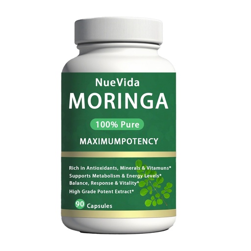 [BRSREAQYDMFRGE3O] Cortivia Pure Moringa Capsules | NueVida Organic Miringa Leaf Powder | Joint Support Supplement for Healthy Joints | Boosts Energy & Immunity | Non-GMO, Vegan, 90 Capsules