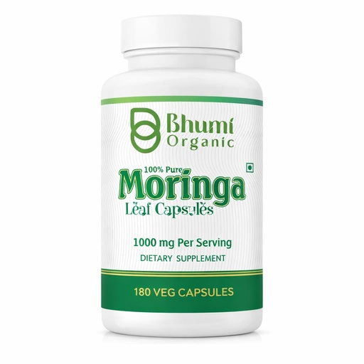 [BRSRAAYFOR7B6ADX] Moringa Powder Capsules with Rich Moringa Pure (180 Capsules), Health, Natural Supplement