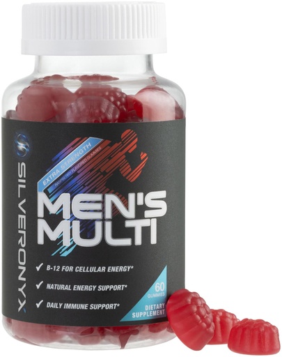 [BRSWYGIBCAFAGCDU] Multivitamin for Men - Complete Daily Mens Multivitamin Gummies with Vitamin D, B Vitamins, Zinc & More - Energy, Memory, Focus & Immune Health Support - 13 Essential Vitamins & Minerals - 60 Capsules