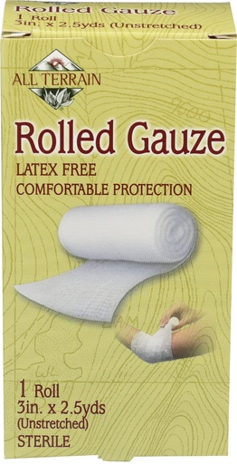 [BRSWIYAFBV6QIADK] All Terrain Rolled Gauze 3 X 2.5, 2.5 YD