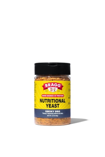 [BRSW2AD2OENRGDQ6] Bragg Nutritional Yeast Smoky BBQ Seasoning - 3 oz - Dairy-Free Parmesan Cheese Substitute - Perfect for Salads, Pastas, Popcorn, and More