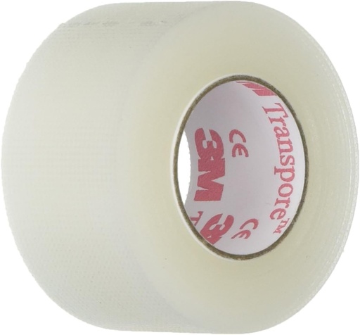 [BRSWIZYGAUCGEE3I] 3M Transpore Clear 1-Inch Wide First Aid Tape, 10-Yard Roll (2 Rolls), Model:1527-1
