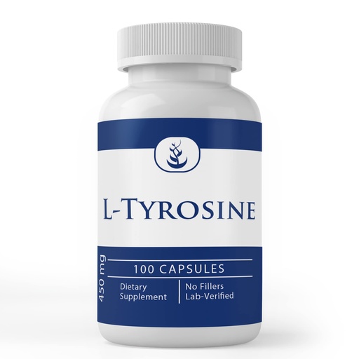 [BRSWYBIBPN7QAHLL] Pure Original Ingredients L-Tyrosine (100 Capsules) Always Pure, No Additives Or Fillers, Lab Verified