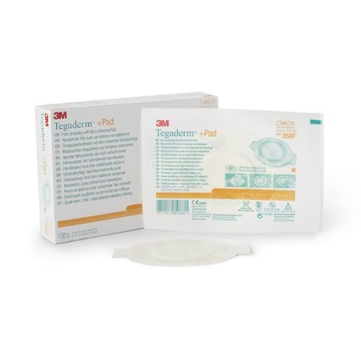 [BRSWIEIZCMIWYEAZ] 3M Tegaderm+Pad Transparent Dressing Absorbent Pad 3-1/2" X 4-1/8" 25/bx 3587