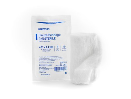 [BRSWICA7CUGQKFDO] Mckesson Conforming Dressing Medi-Pak Performance Cotton Gauze 4.5" X 4.1 Yard Roll (#16-4264, Sold Per Roll)