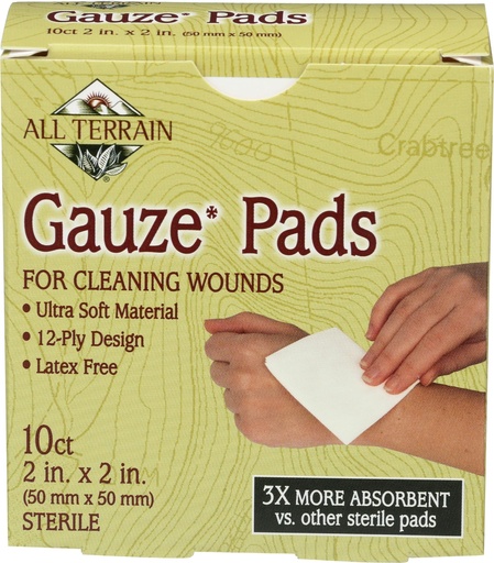 [BRSWIYYMCAGGMYDA] All Terrain Gauze Pads 2 X 2, 10 Ct