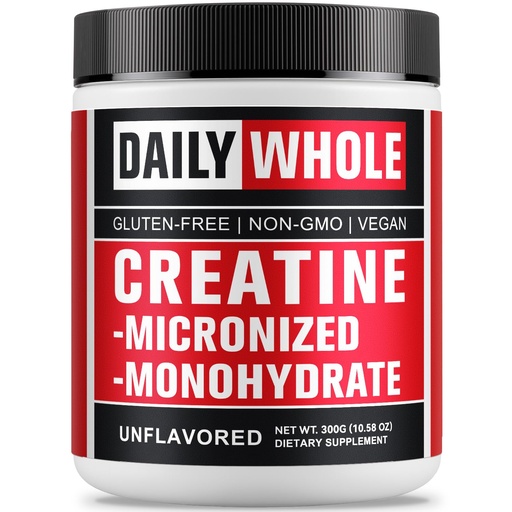 [BRSREHQYBAFGKDL4] 5000mg Creatine Monohydrate Micronized Powder, Pure Unflavored Micronized Creatine Monohydrate 300g (60 Servings) Nutritional Supplements for Men & Women Sugar-Free,Vegan, Non-GMO with Scoop