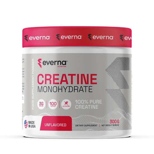[BRSROAT7CMFGA3LV] Creatine Monohydrate Powder, 10.58oz (300g) Unflavored, 100 Servings, 100% Pure Creatine