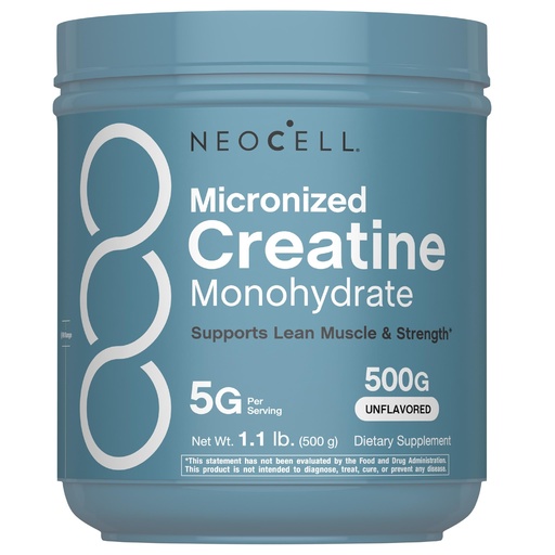 [BRSRGYATOUNRY33V] NeoCell Creatine Monohydrate Powder | 1.1 lb | Unflavored | Micronized Supplement | for Women and Men