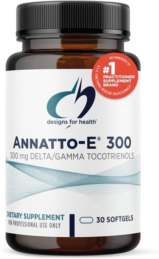 [BRSWGHT2OYBQ4FA2] Designs for Health Annatto-E 300 mg Tocotrienols - DeltaGold Vitamin E Complex Supplement with Delta + Gamma Tocotrienols - Cardiovascular, Healthy Aging + Antioxidant Support - Non-GMO (30 Softgels)
