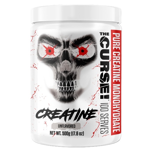 [BRSWKH35BUIRUHDK] JNX SPORTS The Curse! Creatine Monohydrate Powder 100 Servings | Pure Micronized Creatine 5g Per Serving | 500g - 17.6 Ounce