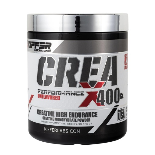 [BRSREFQHOQPAA23O] Kiffer Labs CreaX Creatine Monohydrate Powder, 400 g (80 Serving), Pure Creatine for Muscle Growth & Strength, Pre‑Workout | Unflavored, NSF‑Quality, Micronized Monohydrate